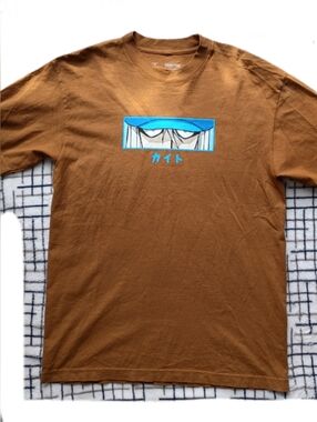 Hunter X Hunter Kite Men's Size Medium Brown Graphic Eyes T-shirt NWOT